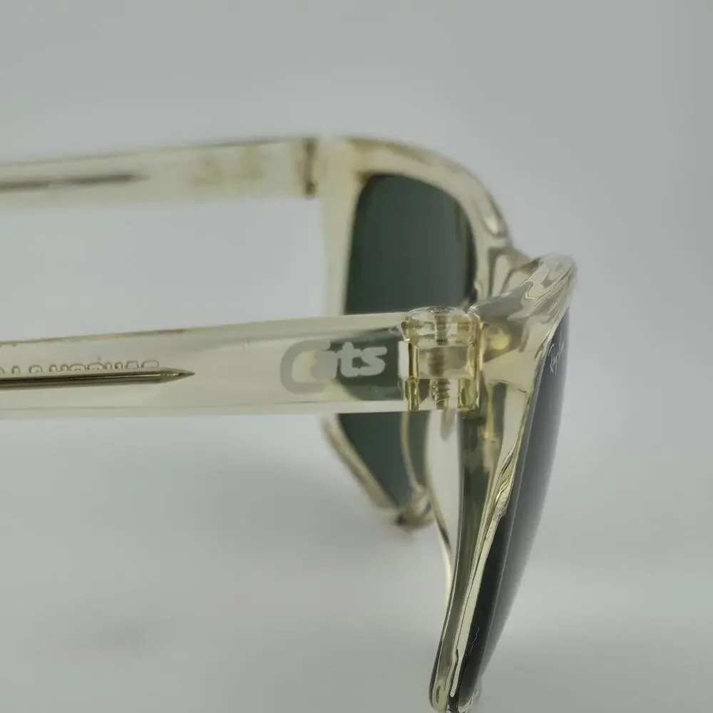 Vintage Ray-Ban Cats 3000 Bausch / Lomb Sunglasses Crystal Frame Green Lens Case